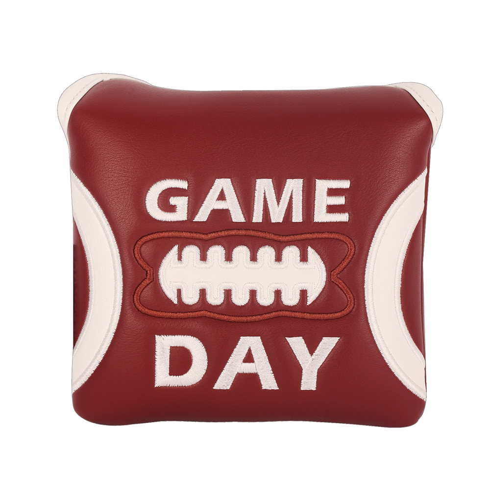 Putter Mallet Blade - PU Leather Game Day ricamo Golf